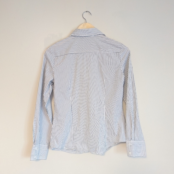 Worthington Frilly Striped Button Up - Picture 4 of 4